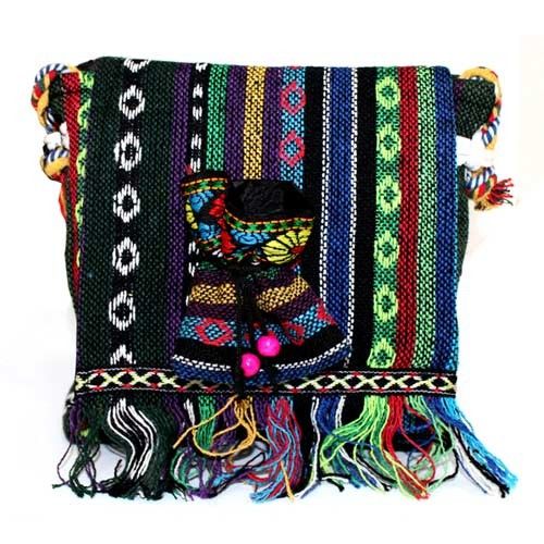 Tibetan Fringe Bag - Small Over Flap & Pouch