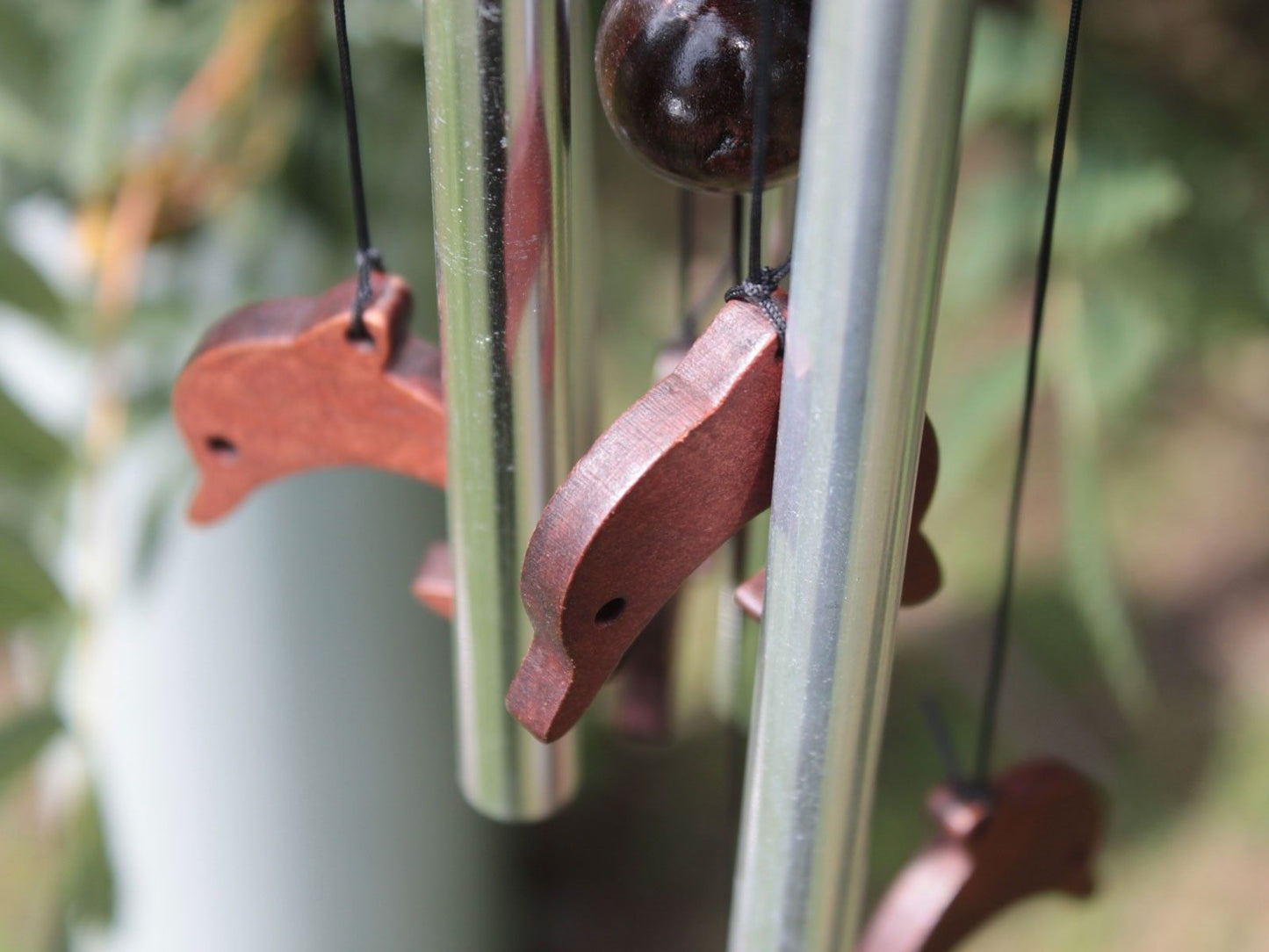 Classic Wood and Tube Chime - Dolphins