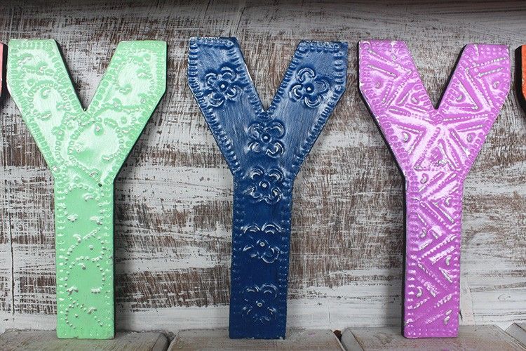 Letter "Y" - Assorted Colours - 15cm