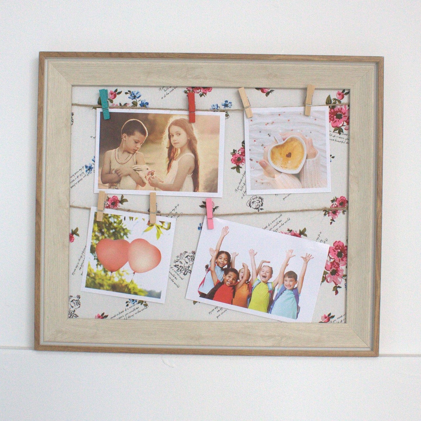 Small DIY Peg Photo Frames - Floral