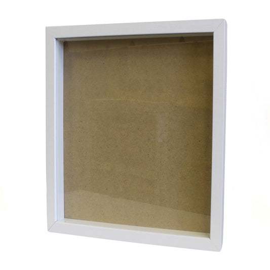 Deep Box Picture Frame 14x12 inch - White