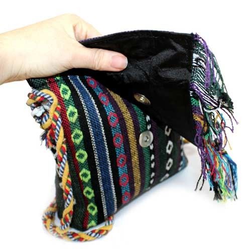 Tibetan Fringe Bag - Small Over Flap & Pouch