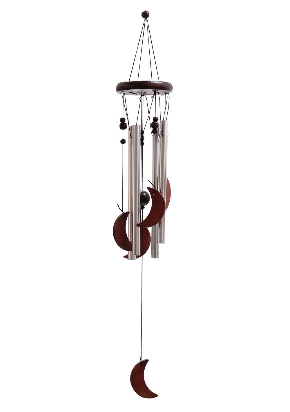 Classic Wood and Tube Chime - Moon