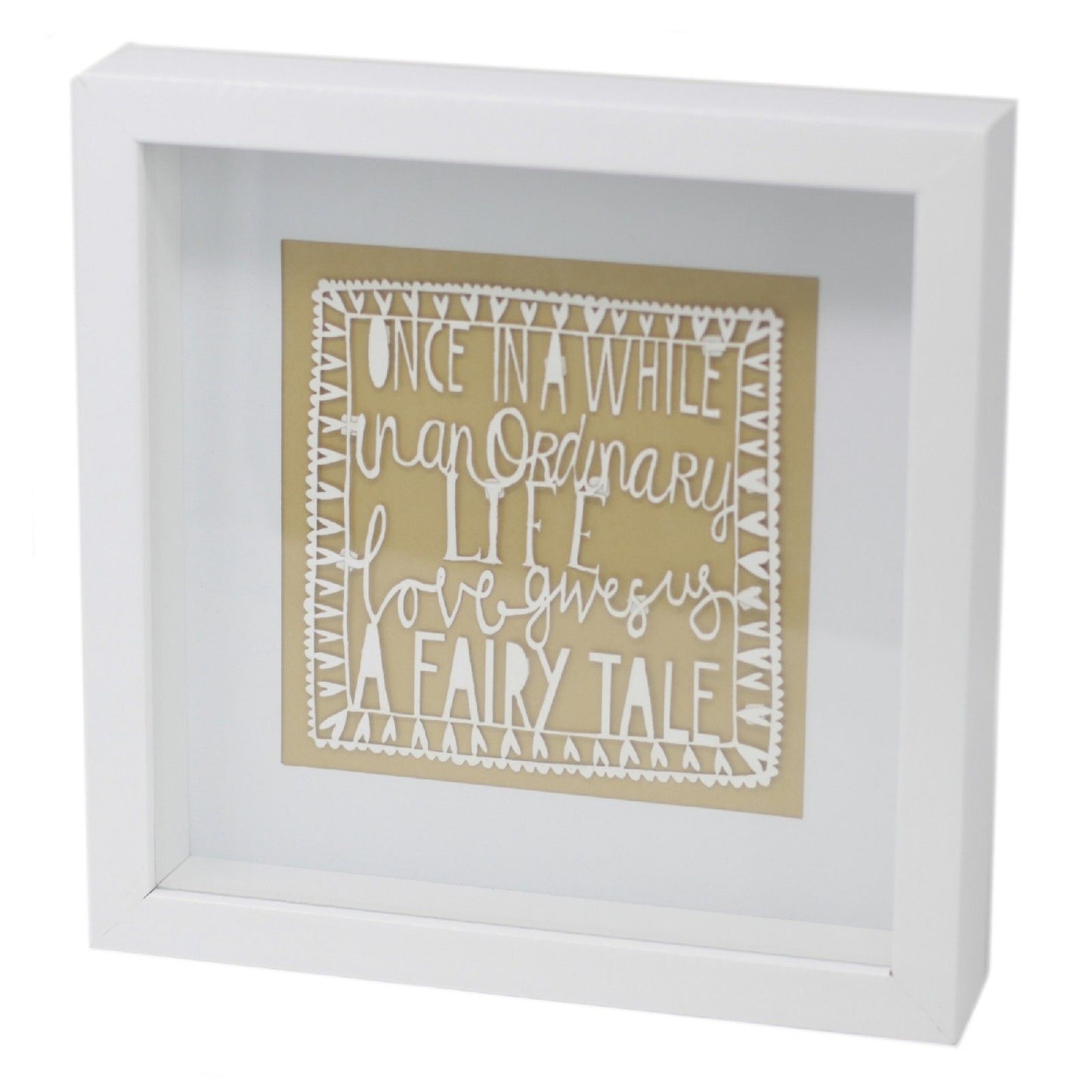 Paper Cutout White Picture Frame - Fairy Tale