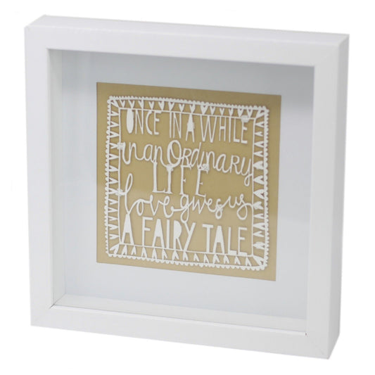 Paper Cutout White Picture Frame - Fairy Tale
