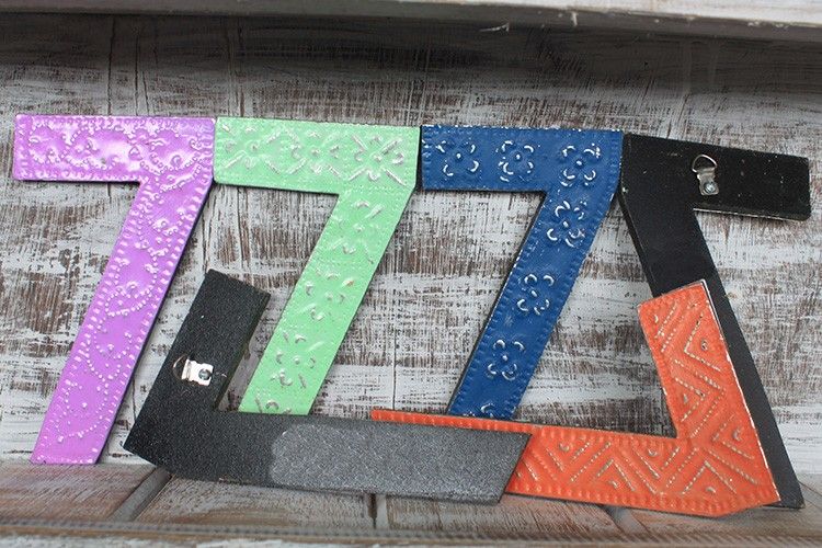 Number "7" - Assorted Colours - 15cm
