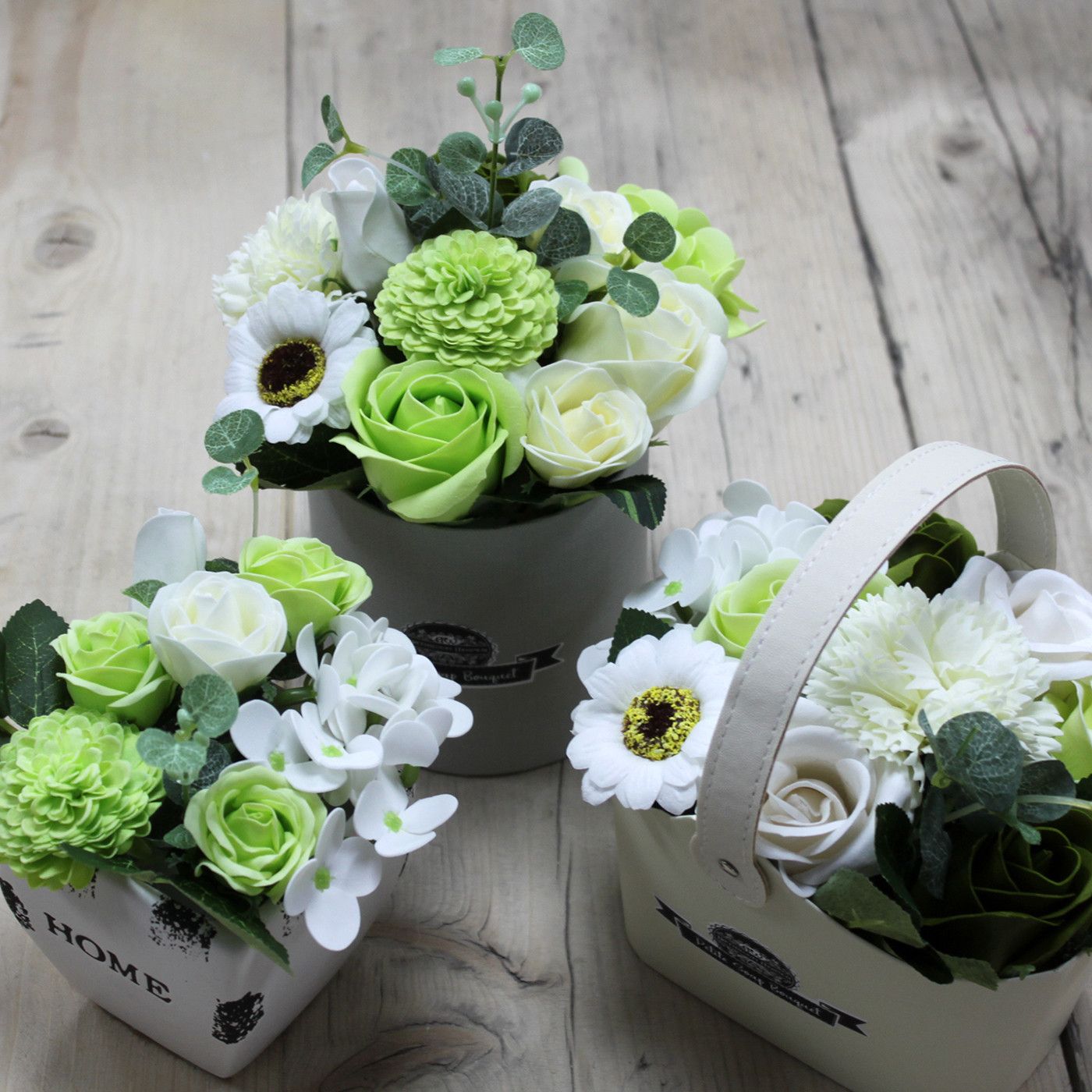 Bouquet Petite Flower Pot  - Pastel Green