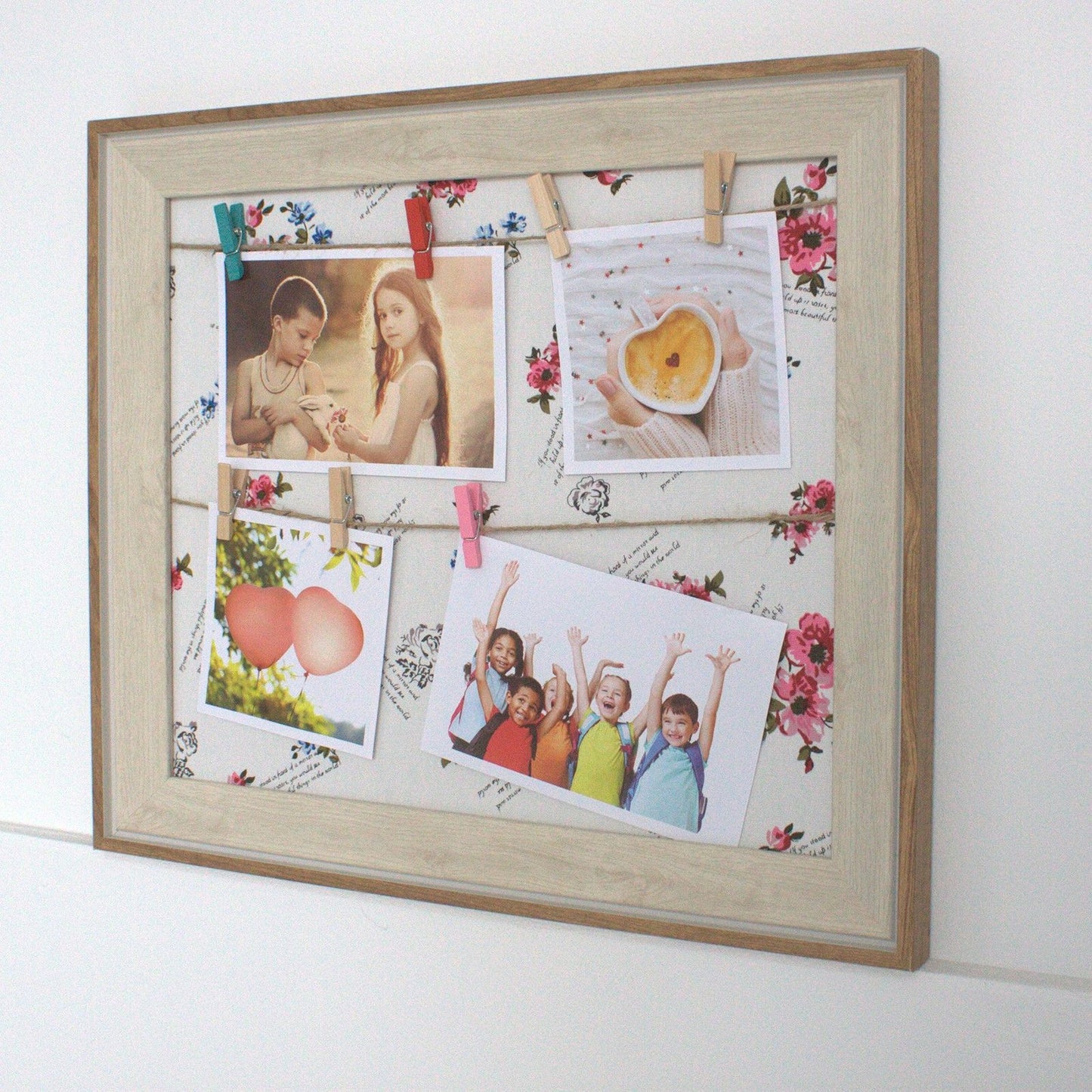 Small DIY Peg Photo Frames - Floral