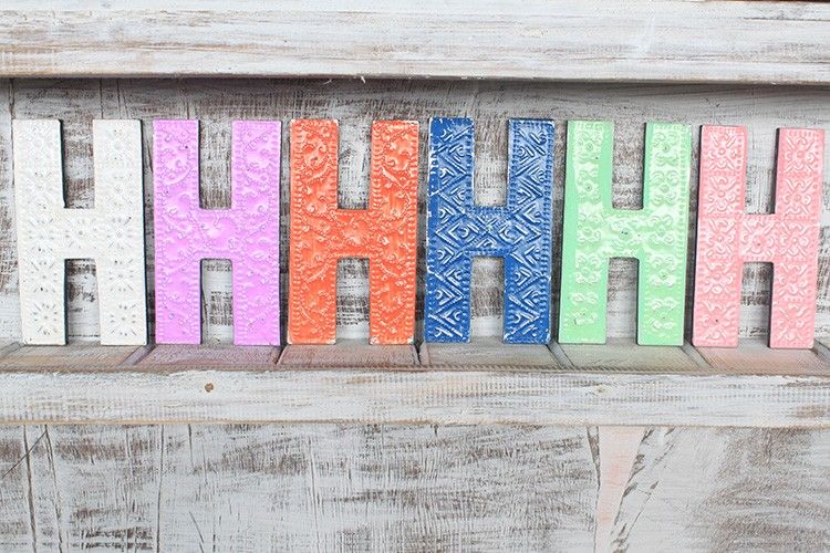 Letter "H" - Assorted Colours - 15cm