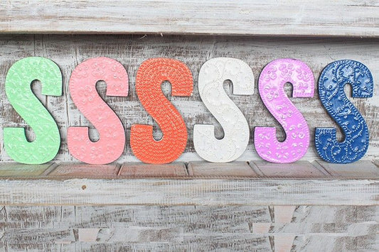 Letter "S" - Assorted Colours - 15cm