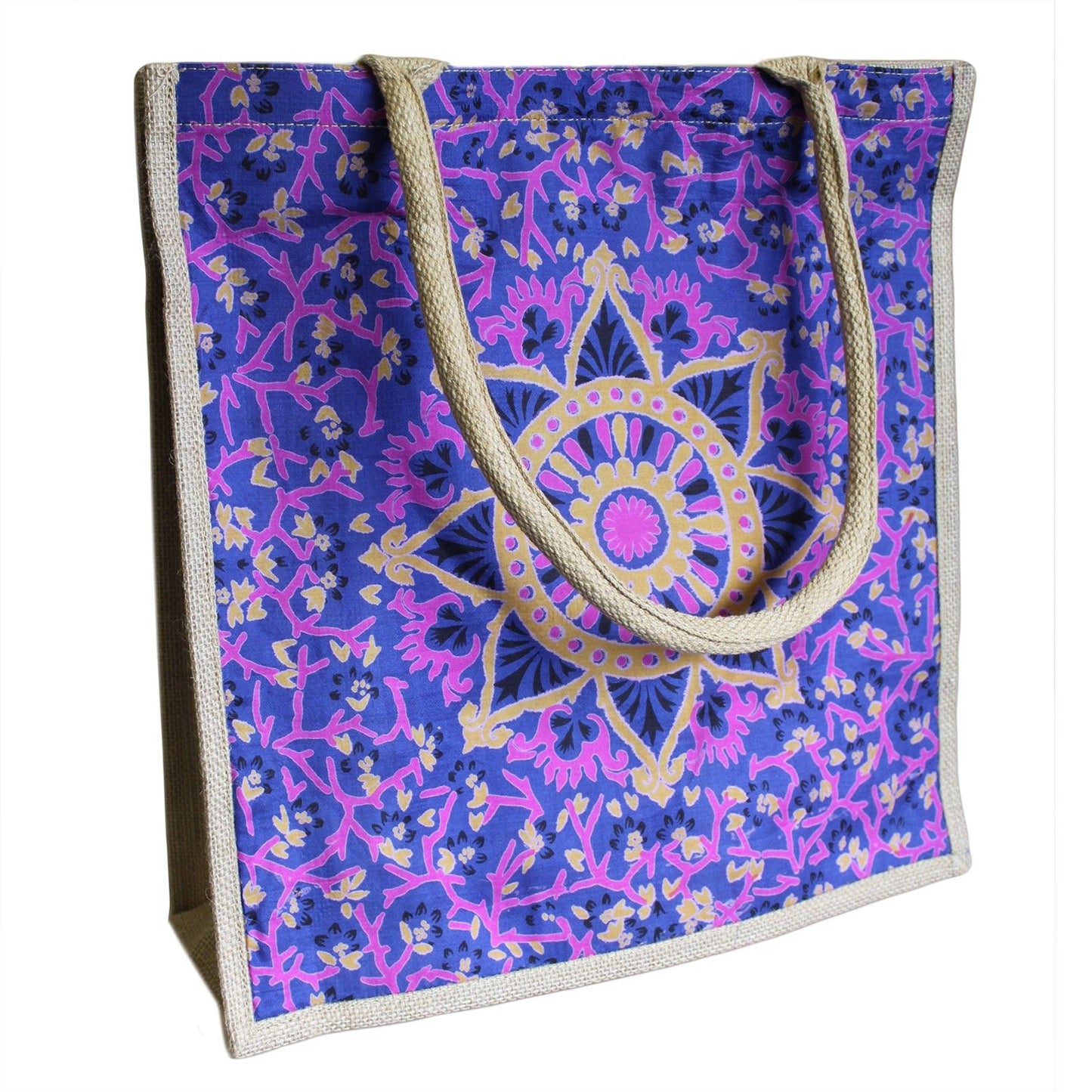 Lrg Shopping Bag 40x40cm Blue Alpana (asst)