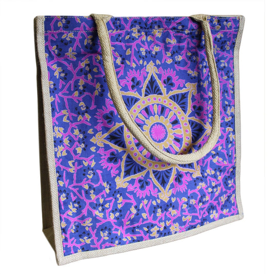 Lrg Shopping Bag 40x40cm Blue Alpana (asst)