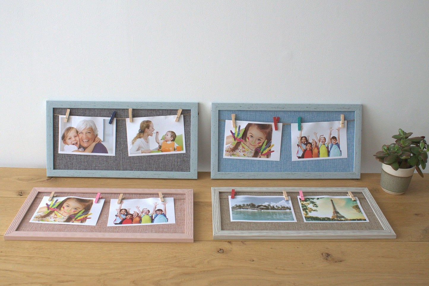 Mini Mini DIY Peg Photo Frames - Assorted Jute Colours