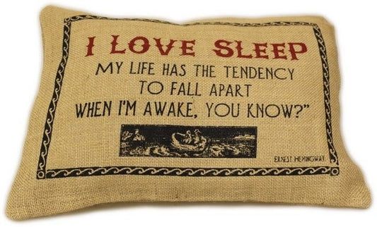 Washed Jute Cover 38x25cm - I Love Sleep