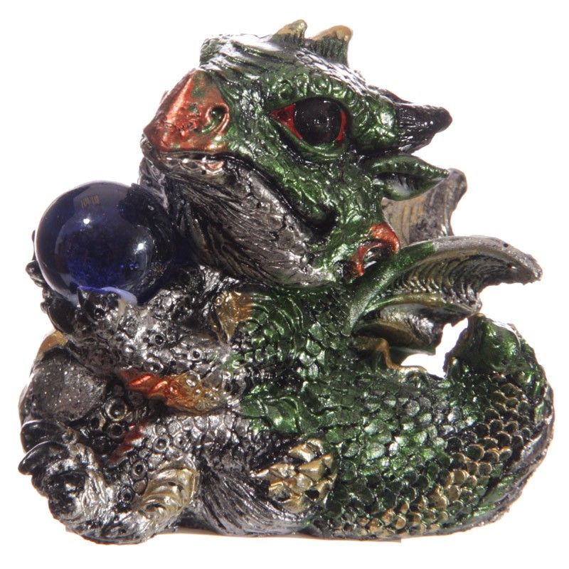 Cute Baby Dragons with Crystal Ball