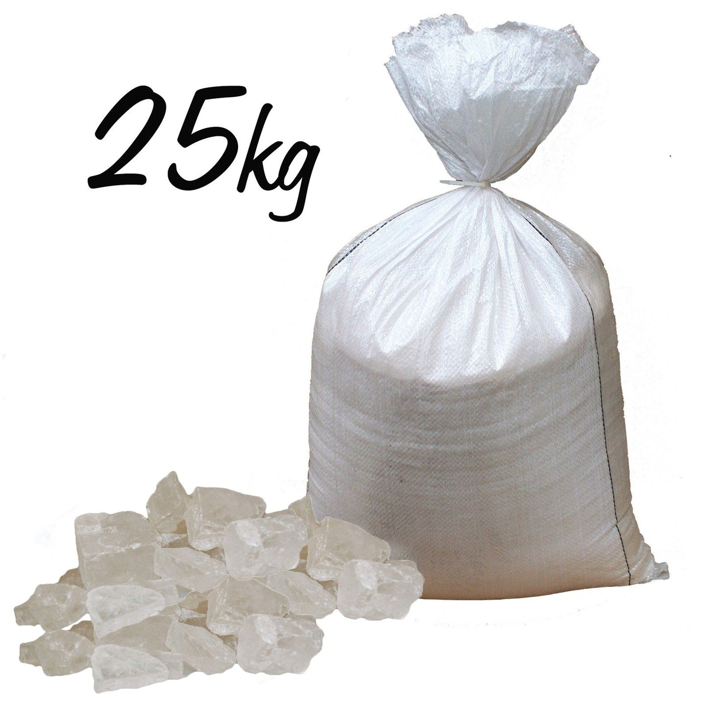 White Crystal Himalayan Chunks 25Kg Sack