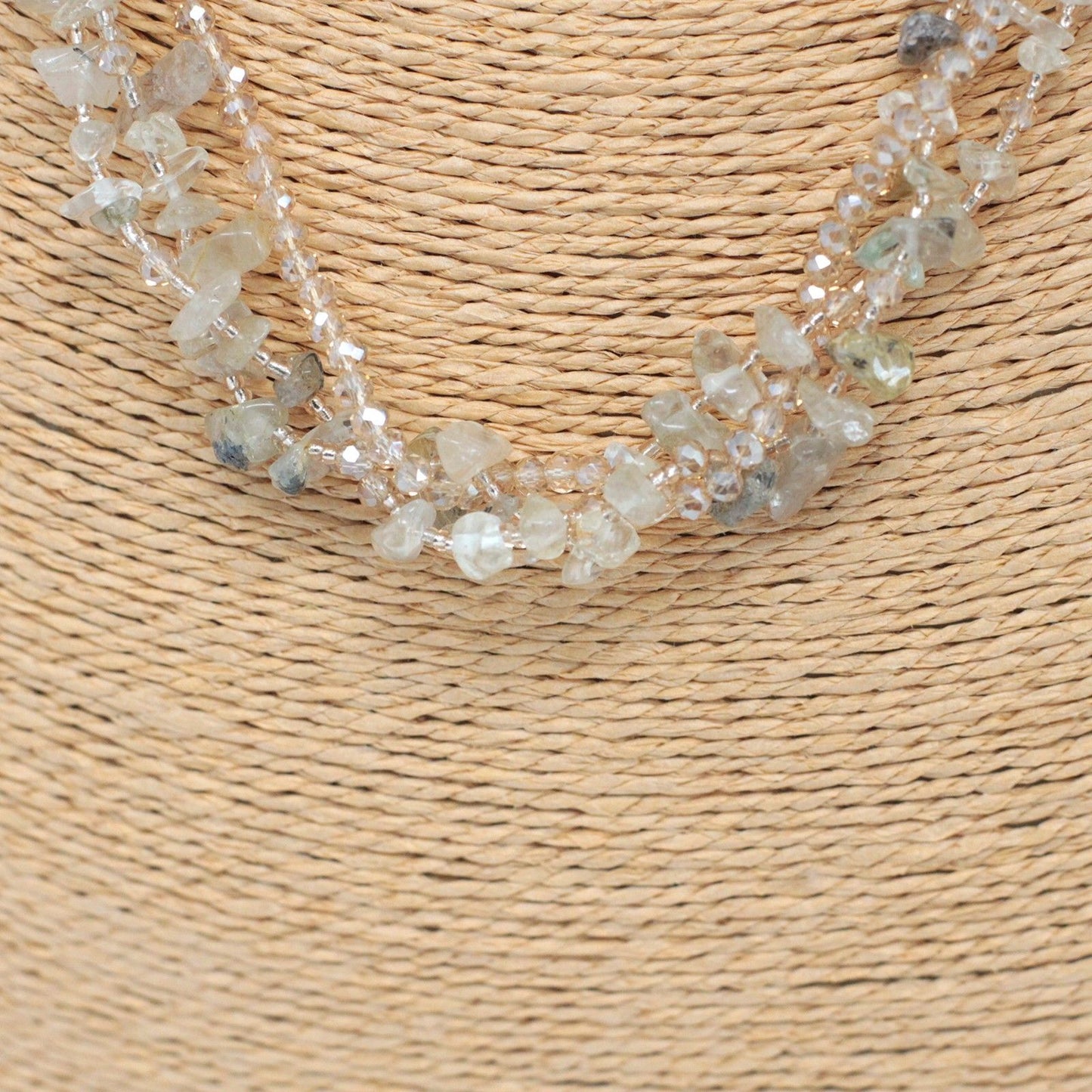 Chipstone & Bead Necklace - Smoky Quartz