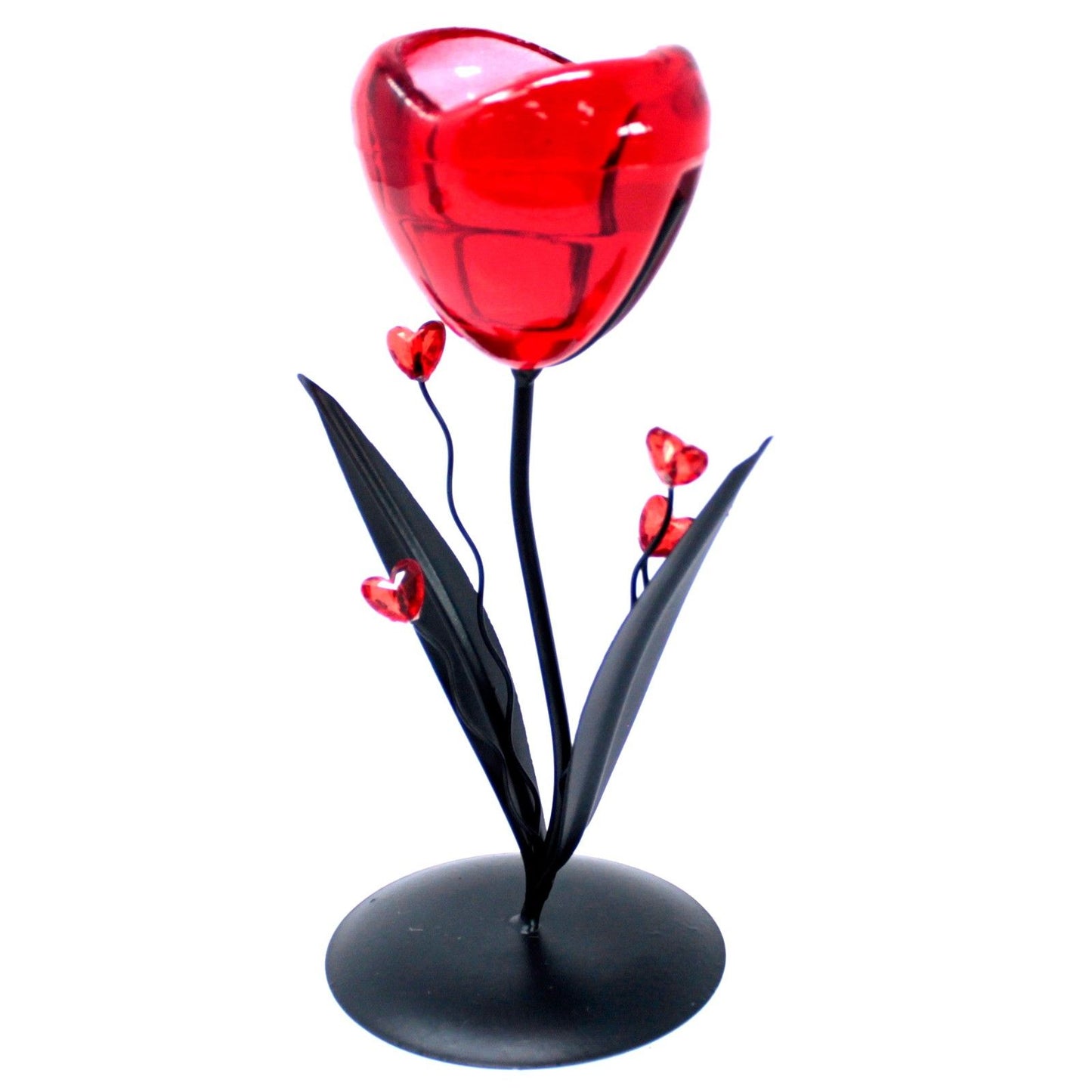 Romantic Candleholder - Single Heart Flower