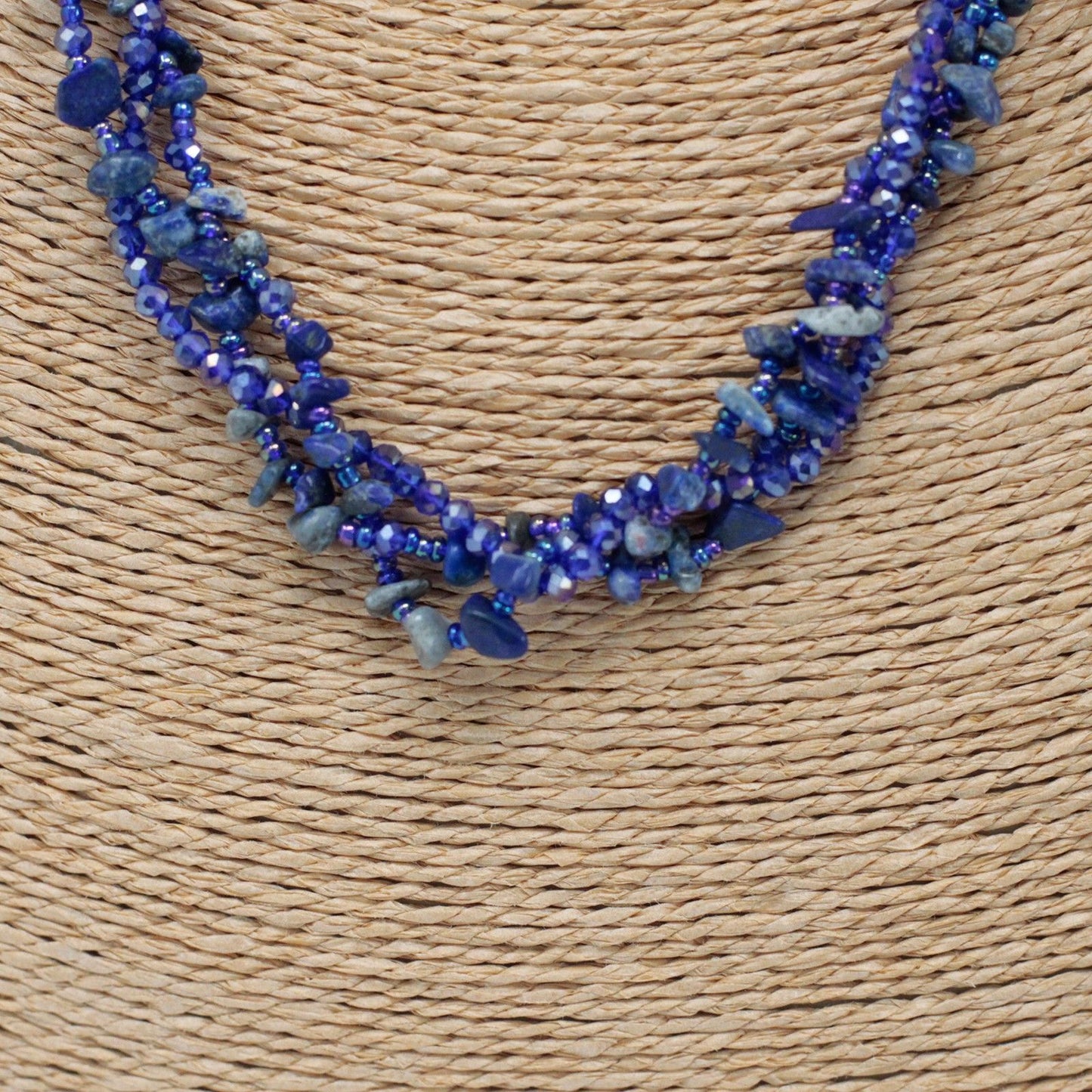 Chipstone & Bead Necklace - Lapis