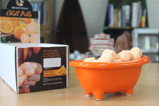 Ceramic Mini Bath - Orange