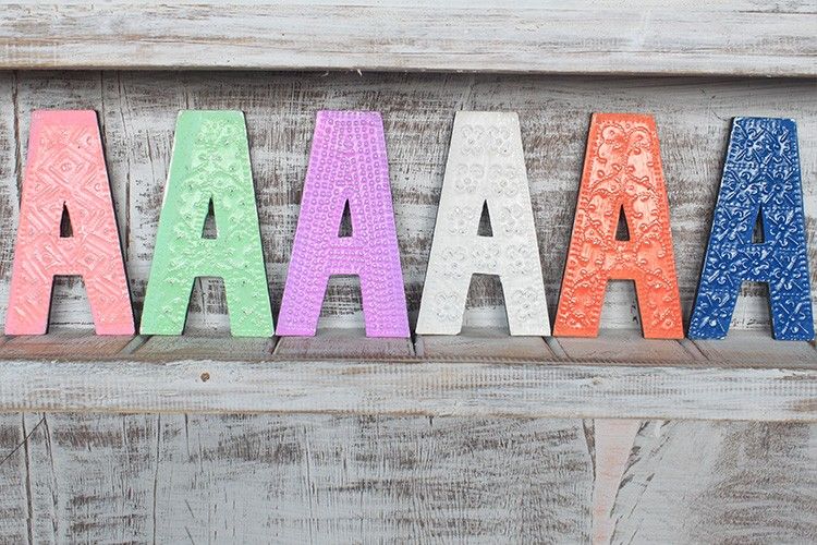 Letter "A" - Assorted Colours - 15cm