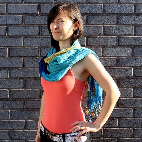 Linen Décor Scarves - Blues Combo