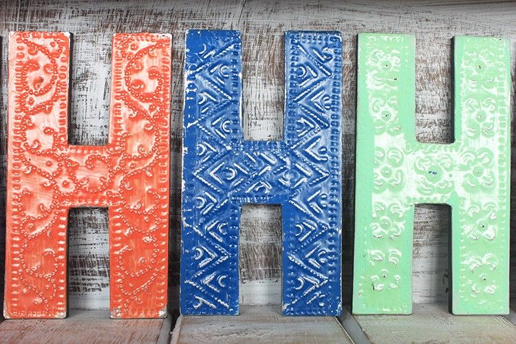 Letter "H" - Assorted Colours - 15cm