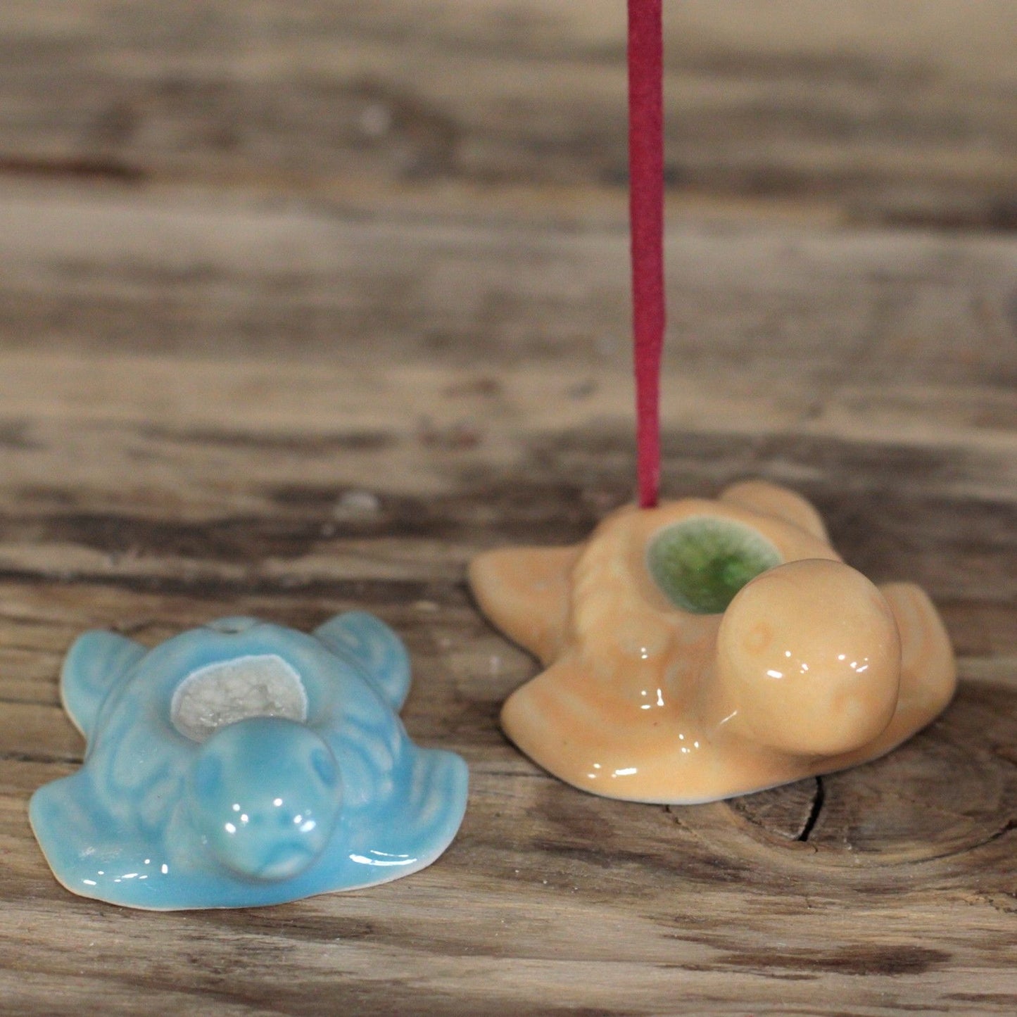 Ceramic Incense Holder - Turtle (asst cols)