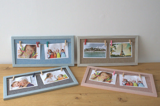 Mini Mini DIY Peg Photo Frames - Assorted Jute Colours