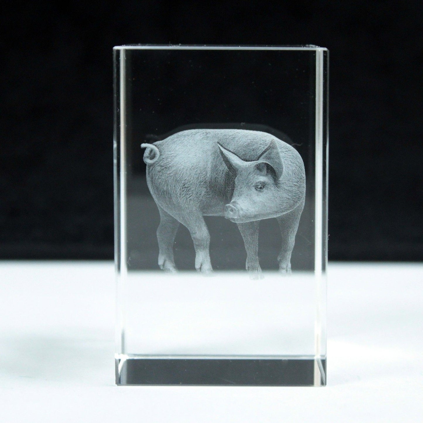 Laser Crystal Block - Pig