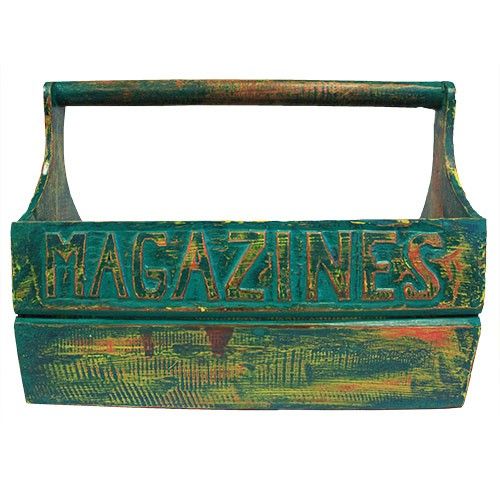 Mint Antique - Magazine Holder 40x17x30cm