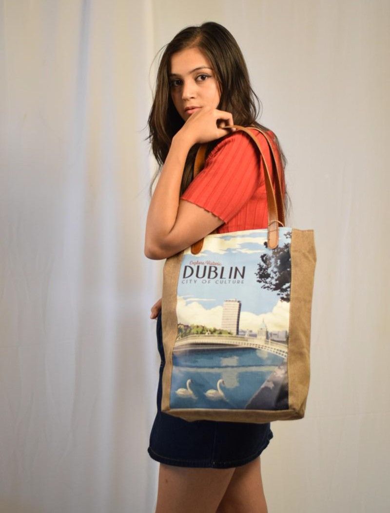 Vintage Travel Bag - Dublin