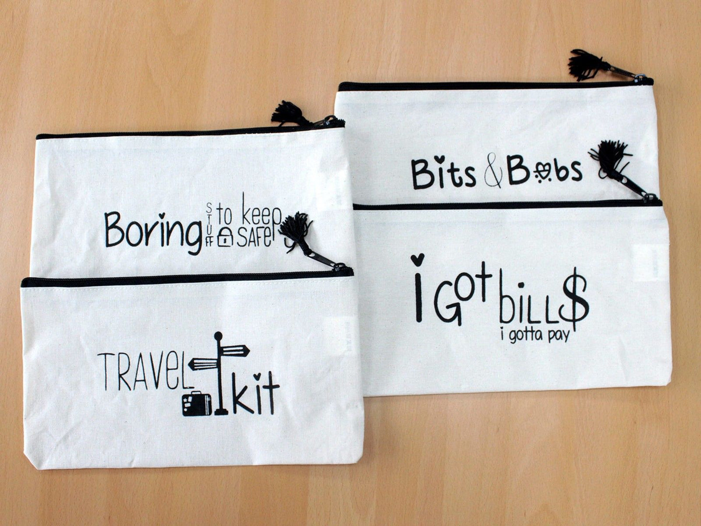 Get Organised Pouch - I Got Bills (I gotta pay)