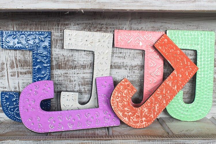 Letter "J" - Assorted Colours - 15cm