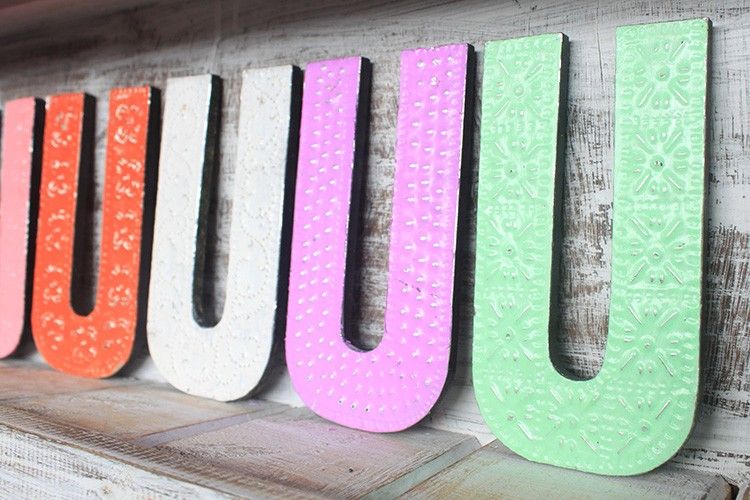 Letter "U" - Assorted Colours - 15cm