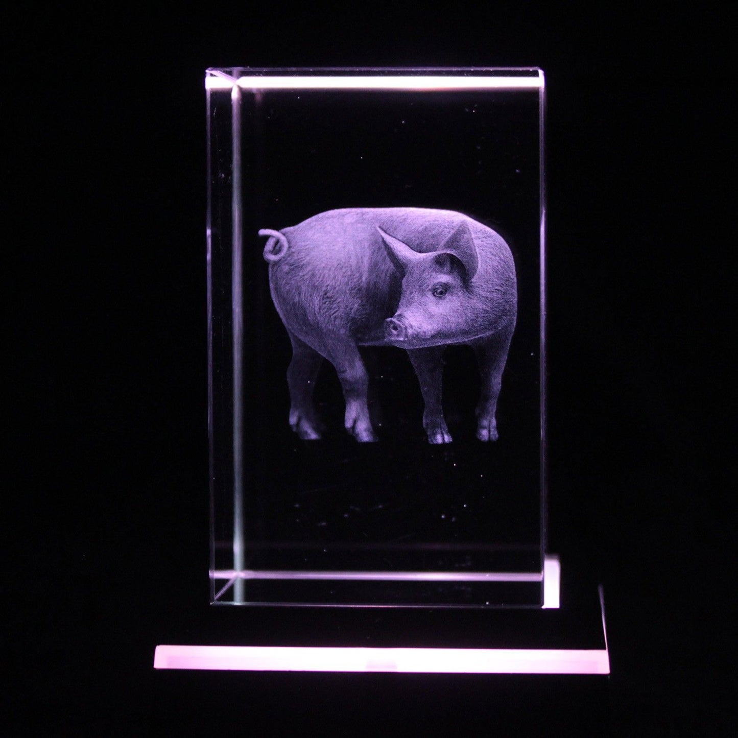 Laser Crystal Block - Pig