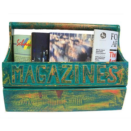Mint Antique - Magazine Holder 40x17x30cm
