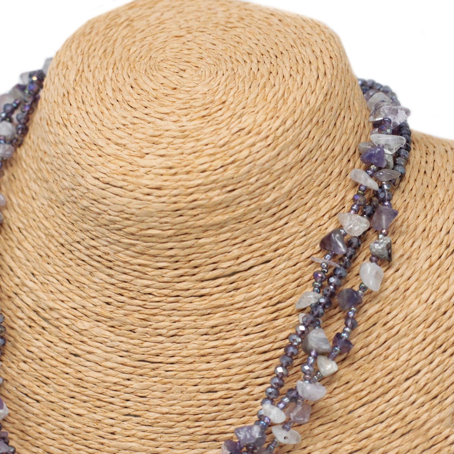 Chipstone & Bead Necklace - Amethyst