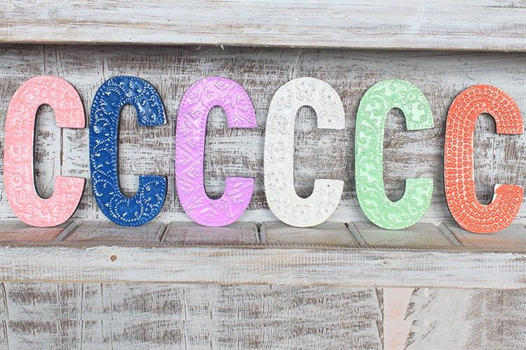 Letter "C" - Assorted Colours - 15cm