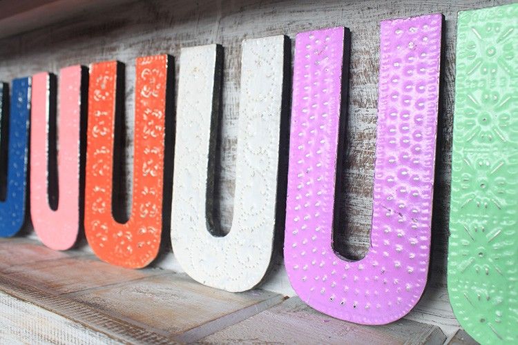 Letter "U" - Assorted Colours - 15cm