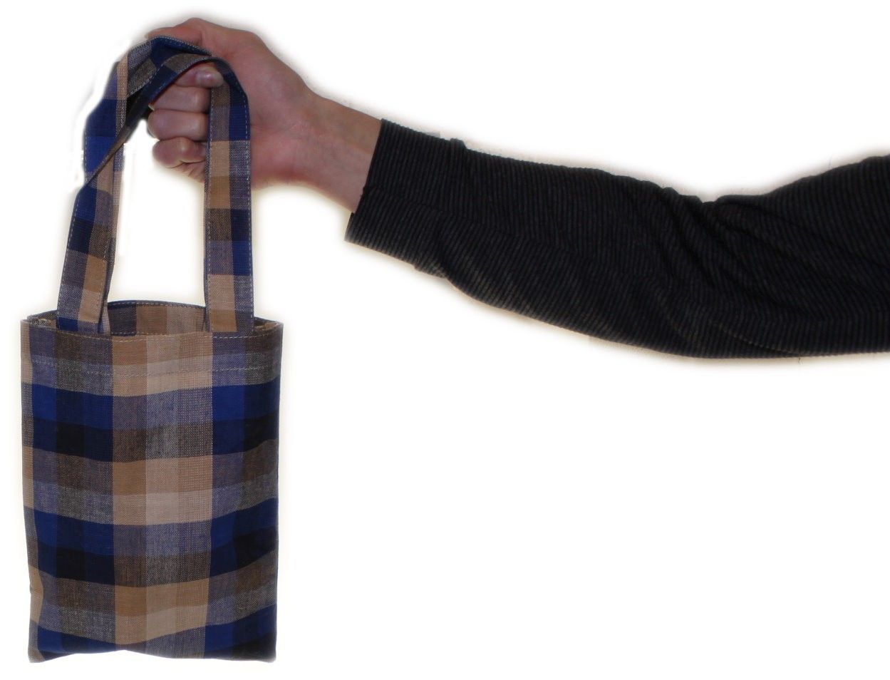 Small Scotch Plaid Canvas Bags - Asst