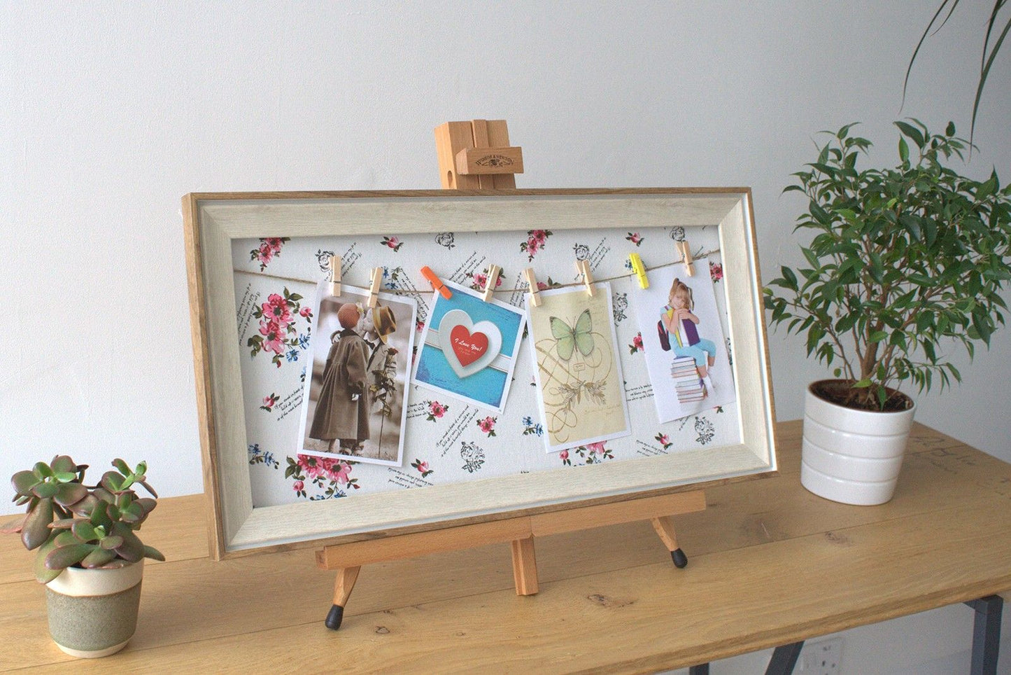 Med DIY Peg Photo Frames - Floral