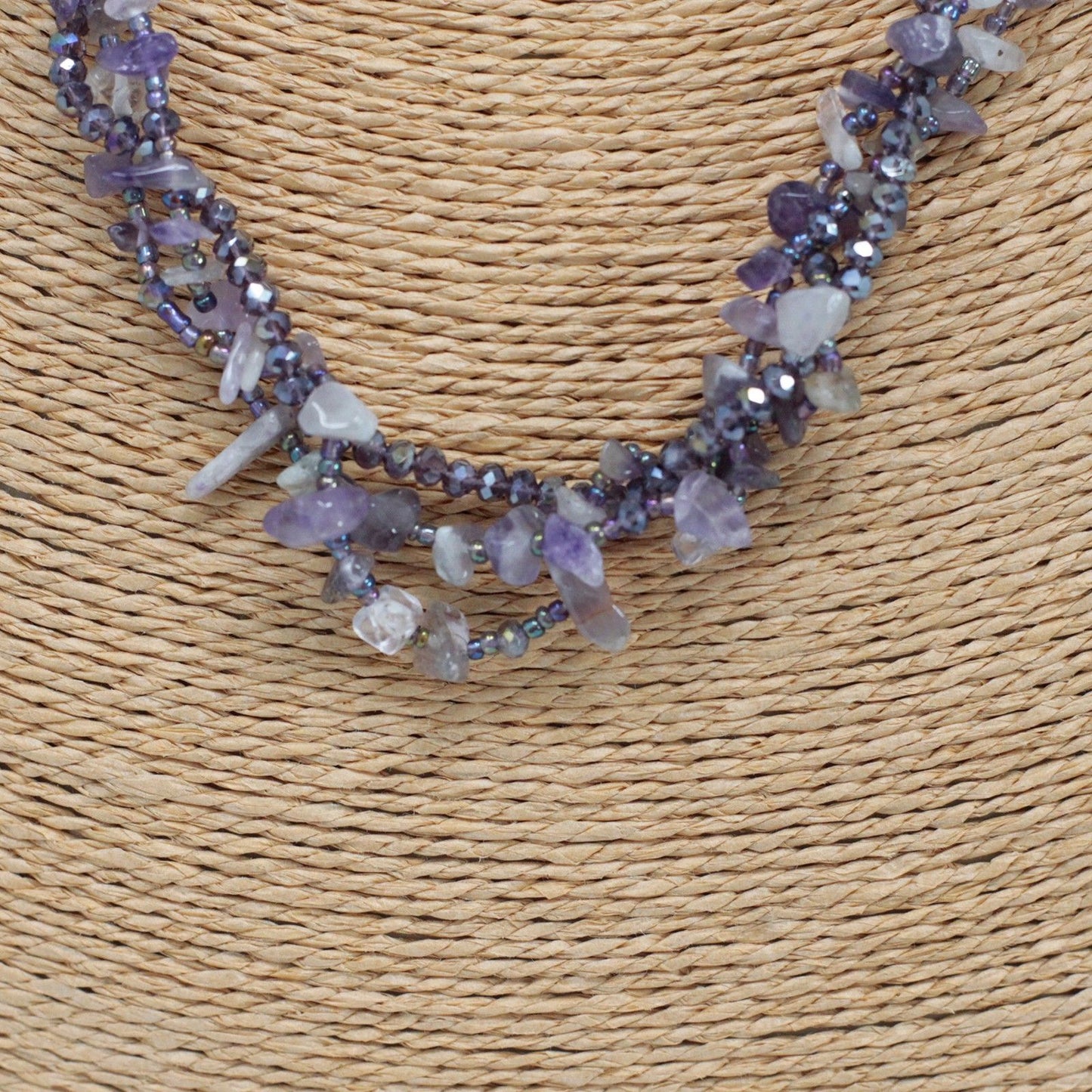 Chipstone & Bead Necklace - Amethyst