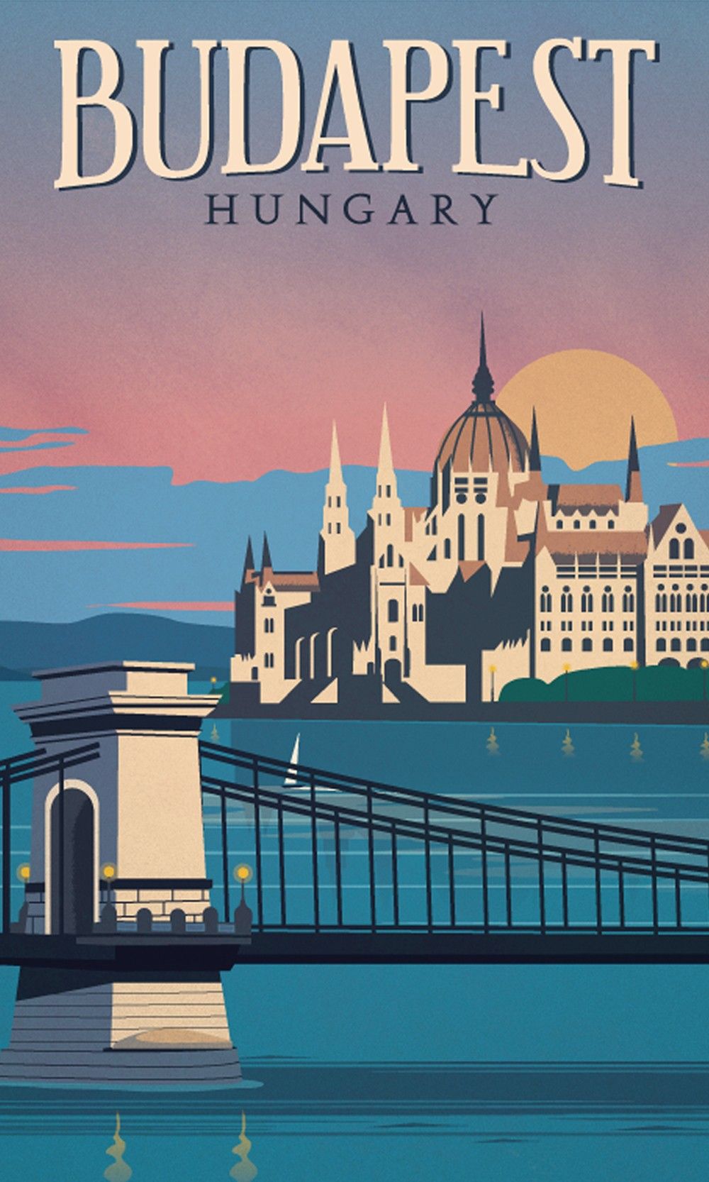 Vintage Travel Bag - Budapest