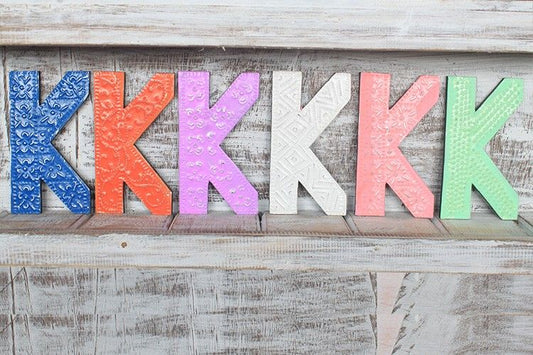 Letter "K" - Assorted Colours - 15cm