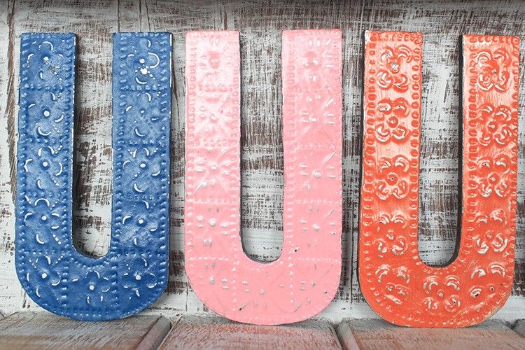 Letter "U" - Assorted Colours - 15cm