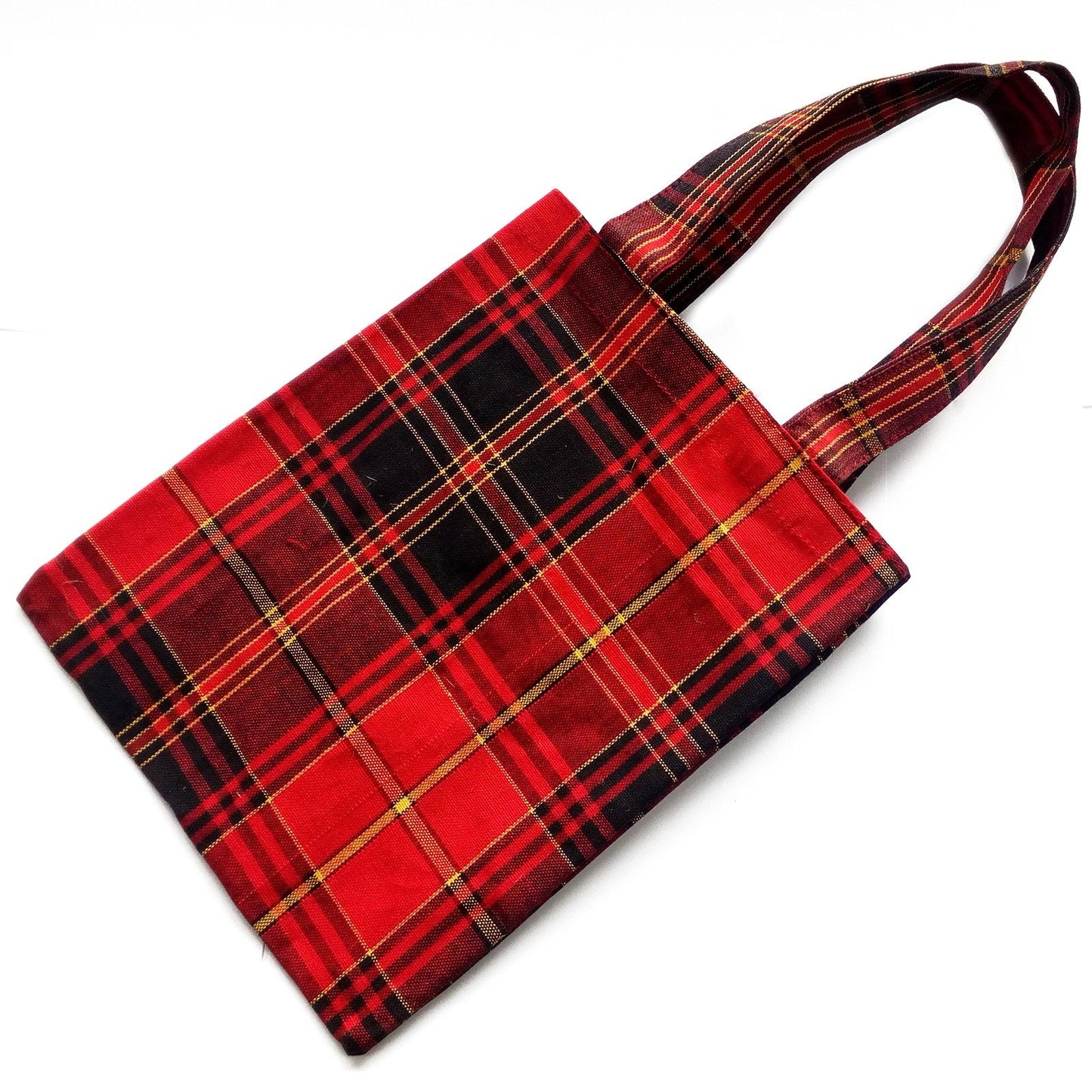 Small Scotch Plaid Canvas Bags - Asst