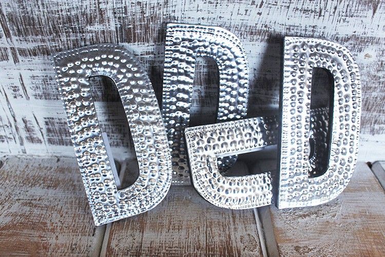 Sm Arty Aluminum Letters - D