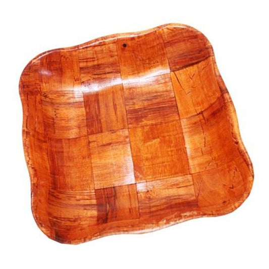 Med Cottonwood Wavy Sq Baskets - 20cm
