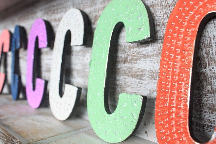 Letter "C" - Assorted Colours - 15cm
